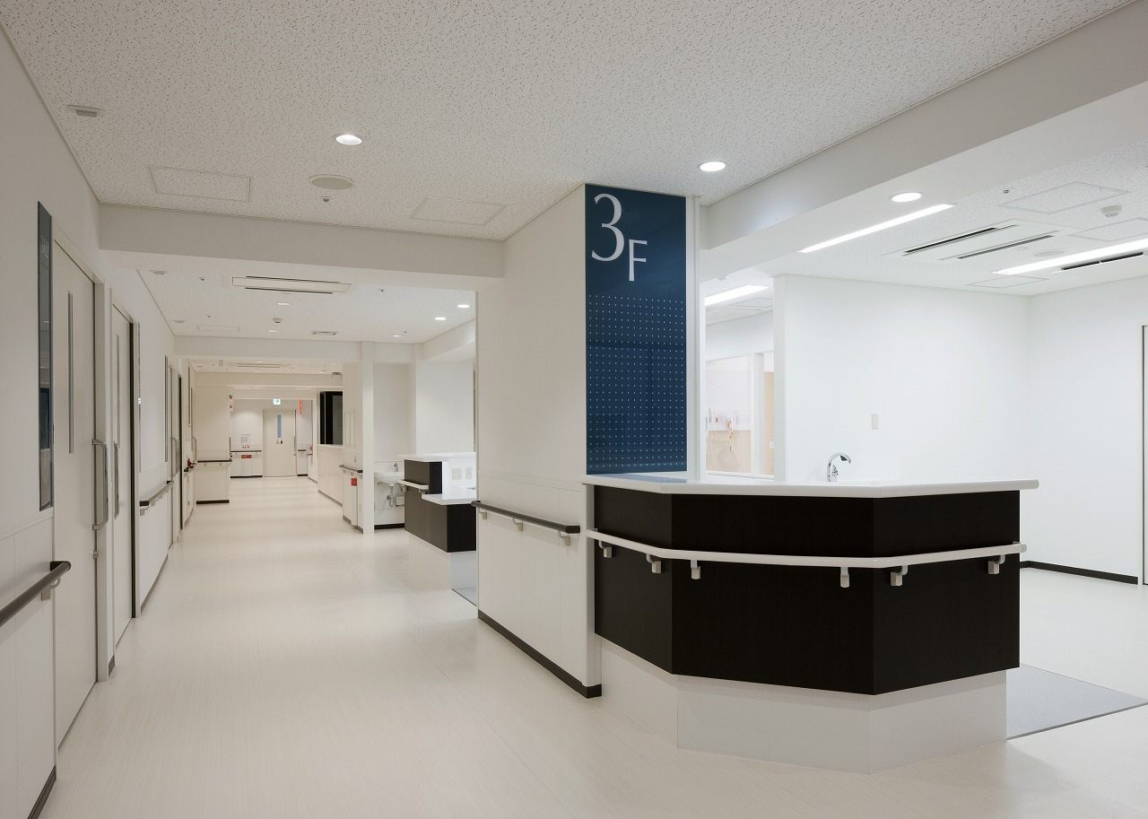 病棟廊下の風景