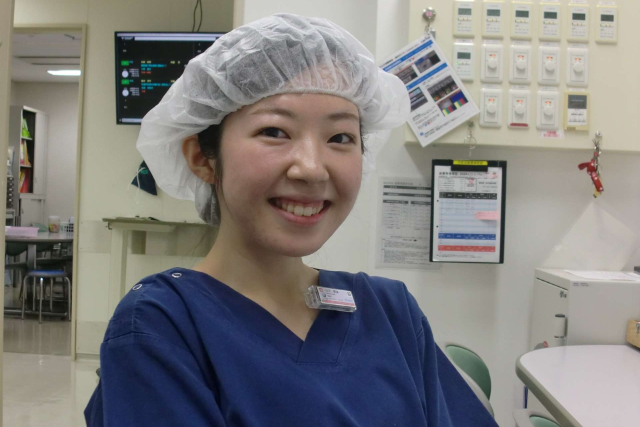 手術室勤務のYさんです。毎日楽しく仕事をしています。