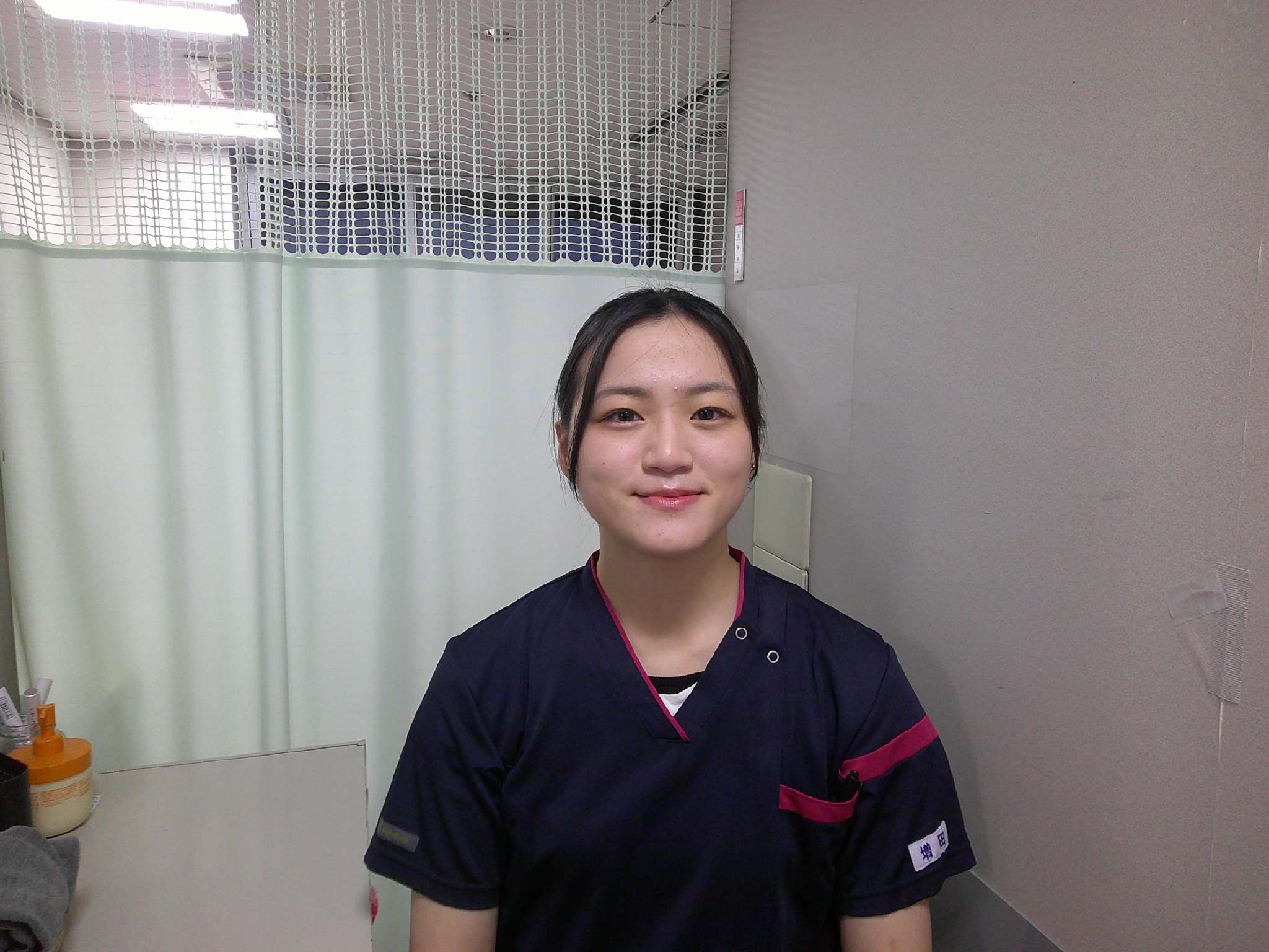 仕事中のMさんです！