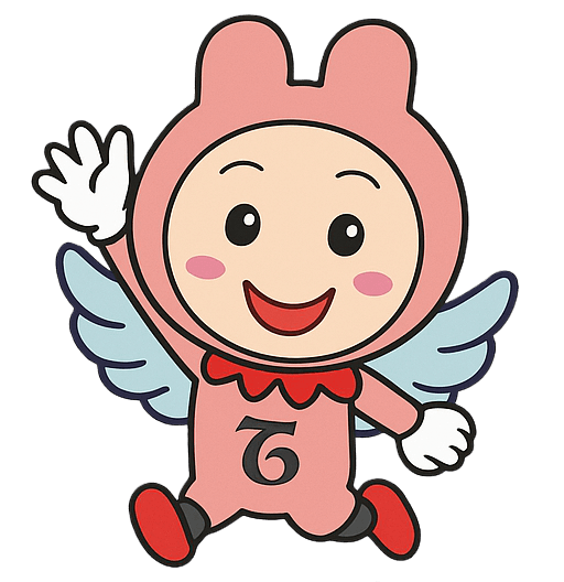 東部療育センターの職員が制作したマスコットキャラクターの「と～ぶくん」です。