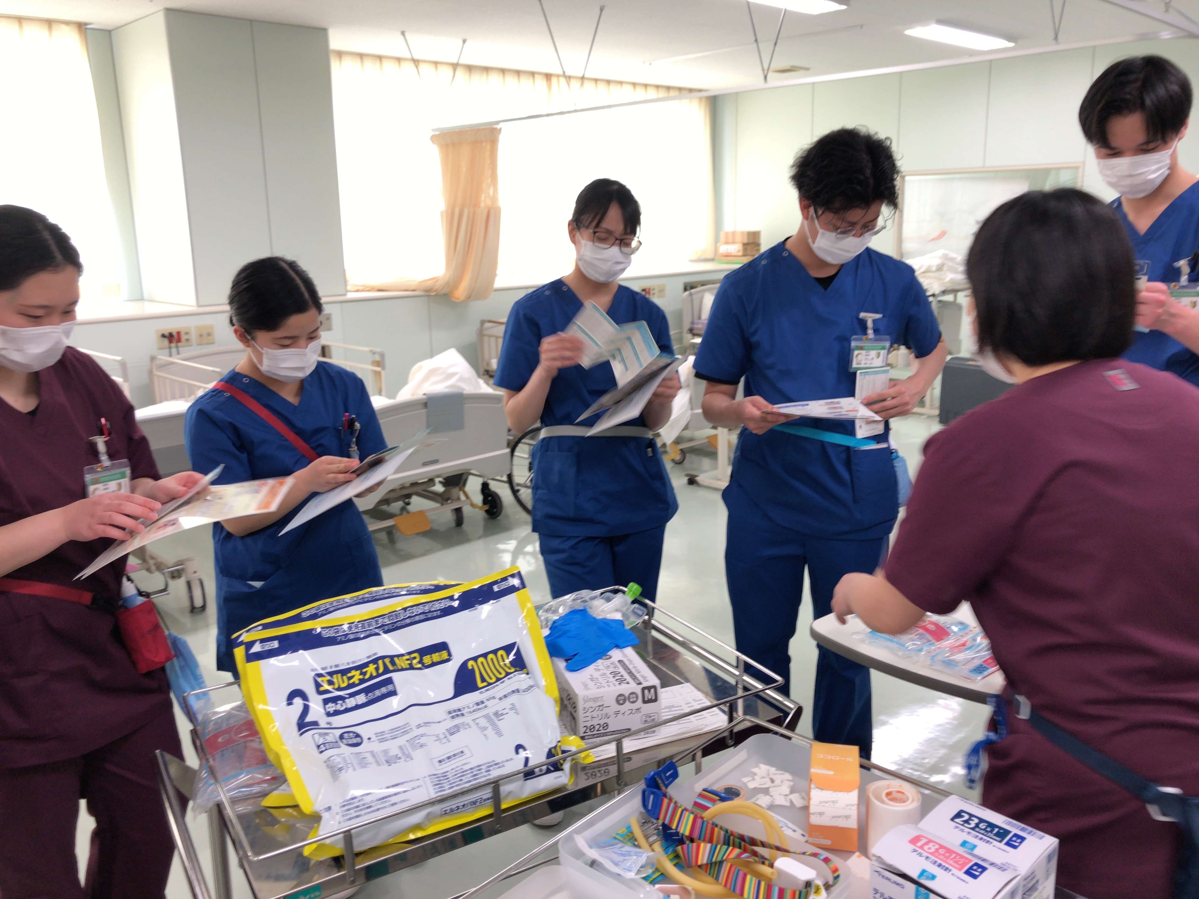 新人研修～吸引・点滴～