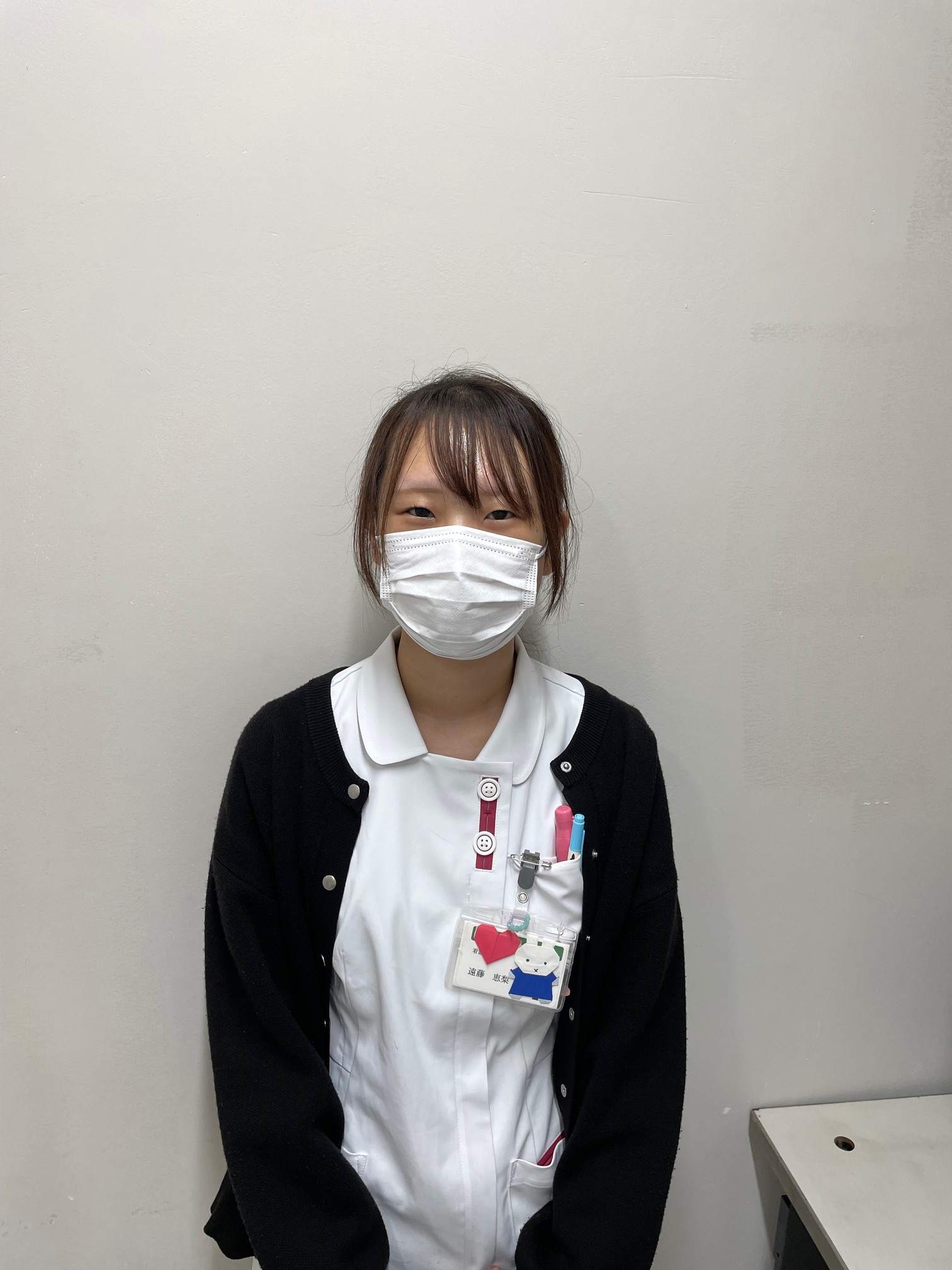 インタビューの最中に写真におさまってもらいました。