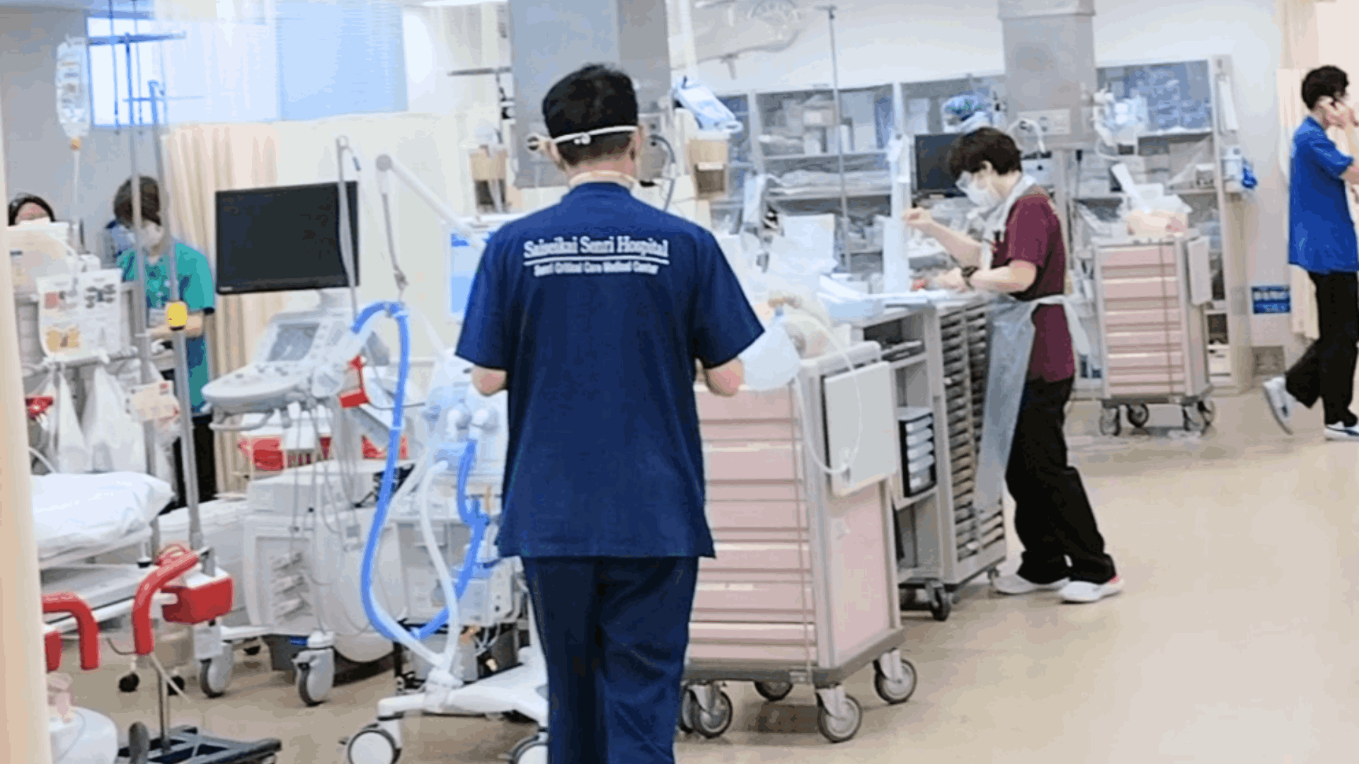 当院には３次救命救急センターがあり北大阪地区における救急の「最後の砦」として役割を担っています。