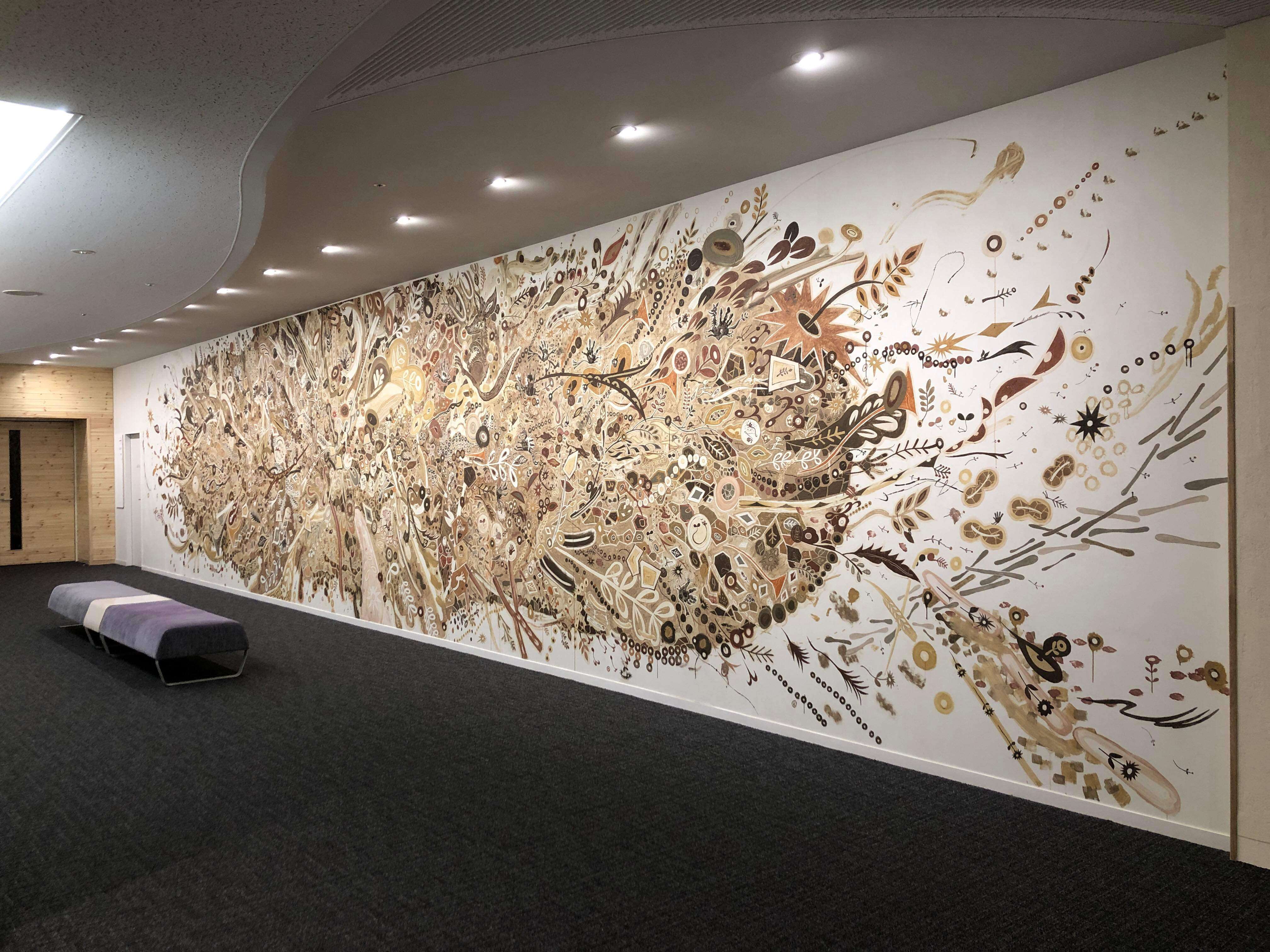 創立60周年企画のウォールアート