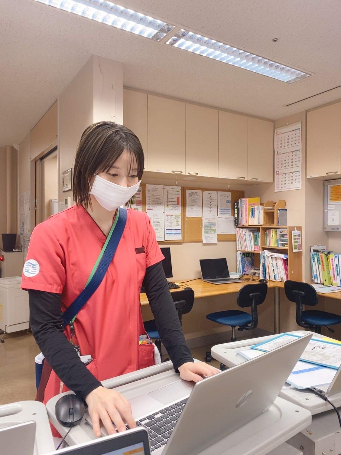 電子カルテ入力中！