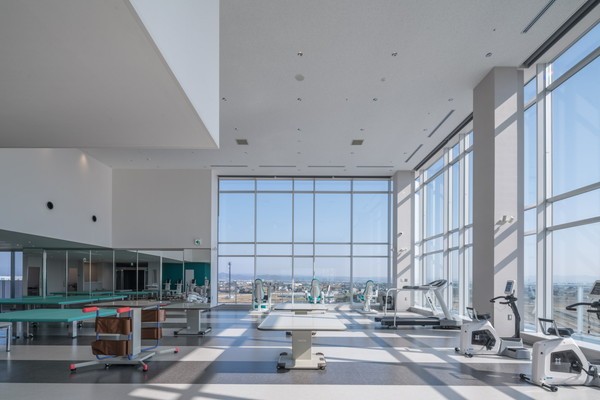 最上階のリハビリスペースです