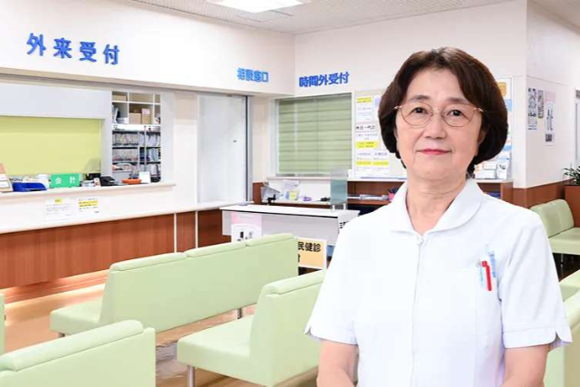 看護部長の杉本さん！とても優しくて頼りになる存在です。