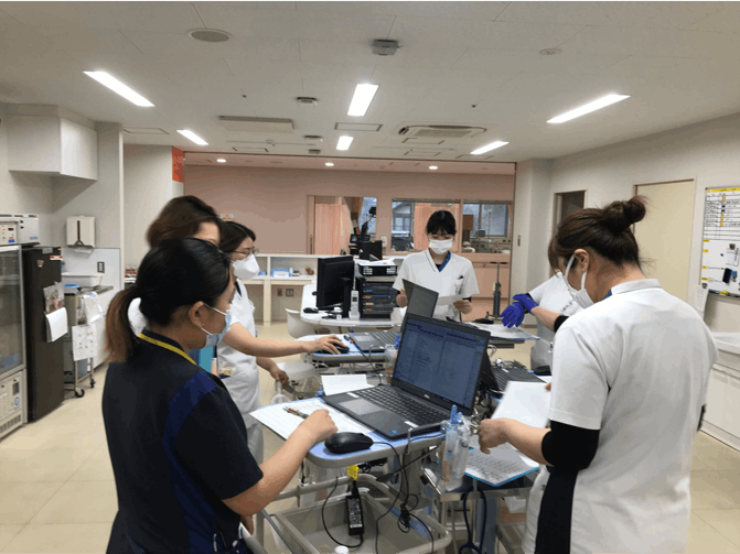 病棟のカンファレンス